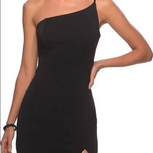 La Femme One Shoulder Gown